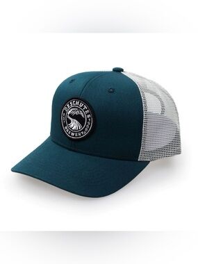 Deschutes Brewery Teal & White Mesh Trucker Hat